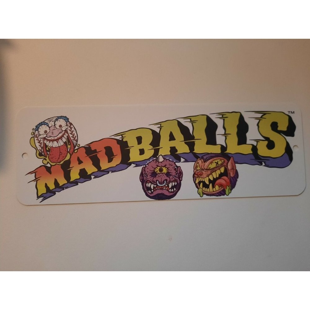 MADBALLS Retro 80s Gross Banner Marquee 4x12 Metal Wall‎ Sign